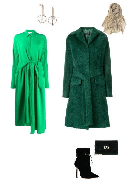 зеленый контрастсветлотности- Модное сочетание