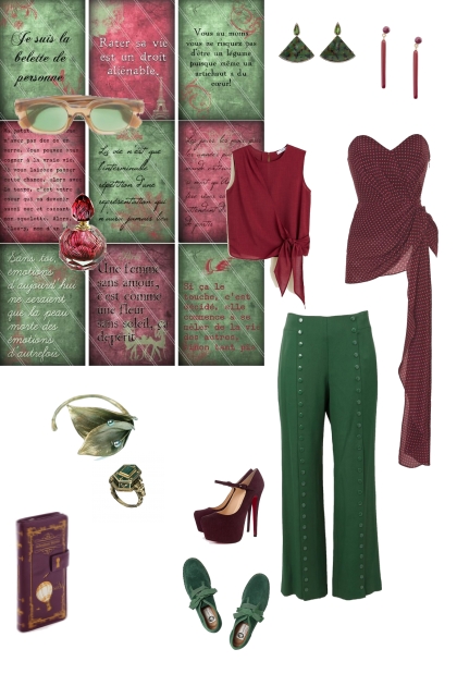 Green Violet- combinação de moda