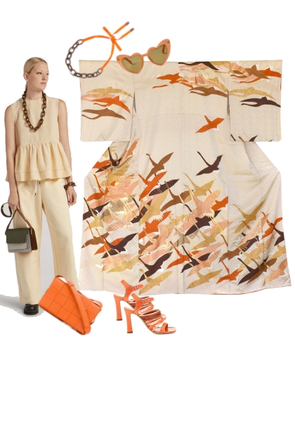 Kimono set (KM319)- Combinaciónde moda