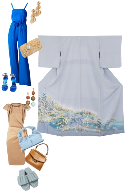 Kimono buttle (KM372)- combinação de moda