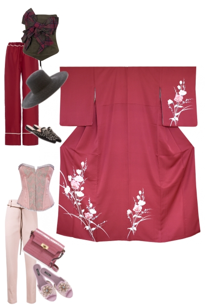 Kimono Buttle KM244- Modna kombinacija