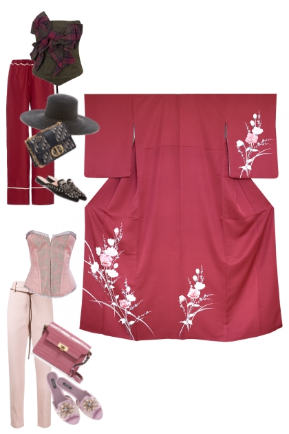 Kimono Buttle KM244 - 2- Modna kombinacija