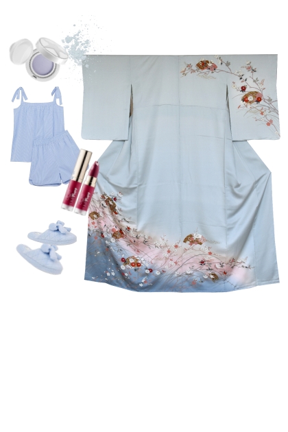 Kimono set KM76-3- Combinaciónde moda