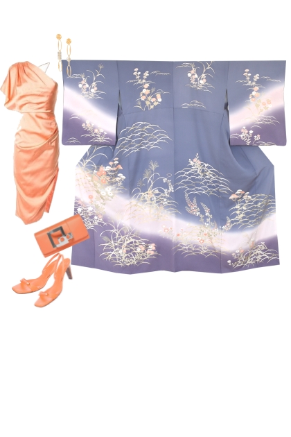 Kimono set KM337-1- Combinaciónde moda