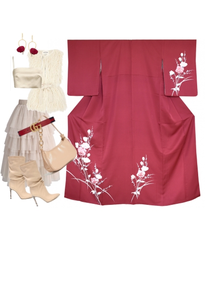 Kimono Set KM244-2- Combinaciónde moda