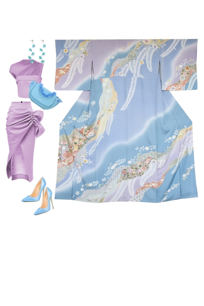 Kimono Set KM543- Modna kombinacija