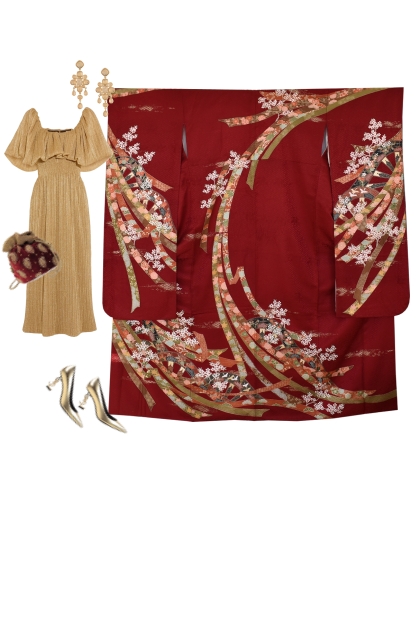 Kimono Set KM505-1- combinação de moda