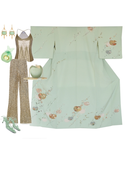 Set Kimono KM492- Combinaciónde moda
