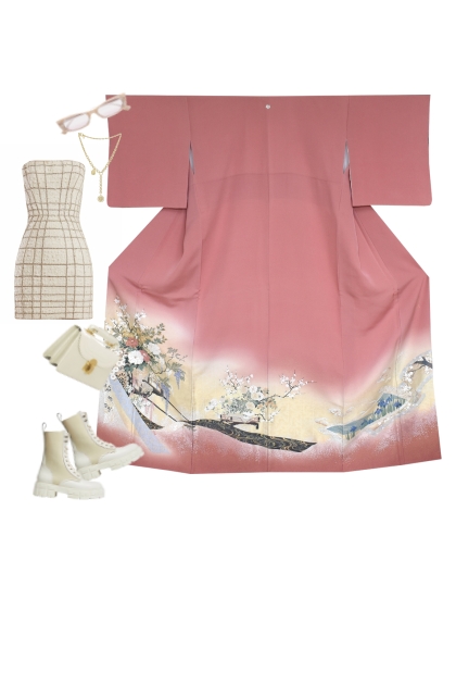 Kimono Set KM518-1- Модное сочетание