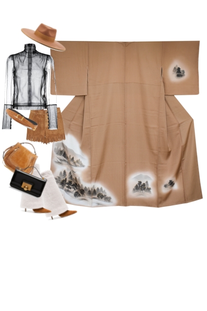 Kimono Set KM594- Combinaciónde moda
