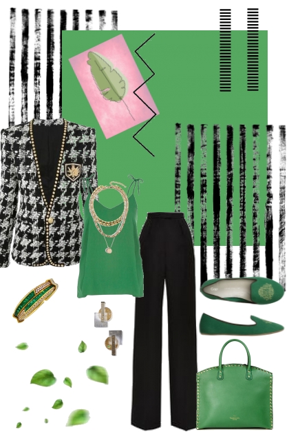 Green Leaf- combinação de moda