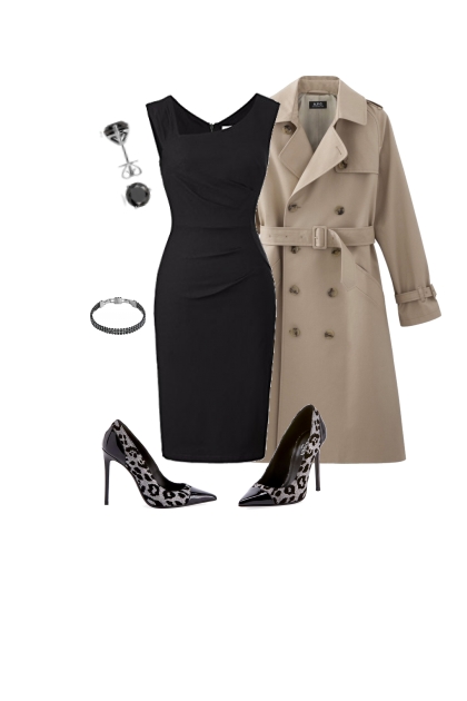 Black Dress 1- Modna kombinacija