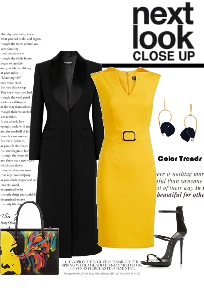 Black & Yellow- Modna kombinacija