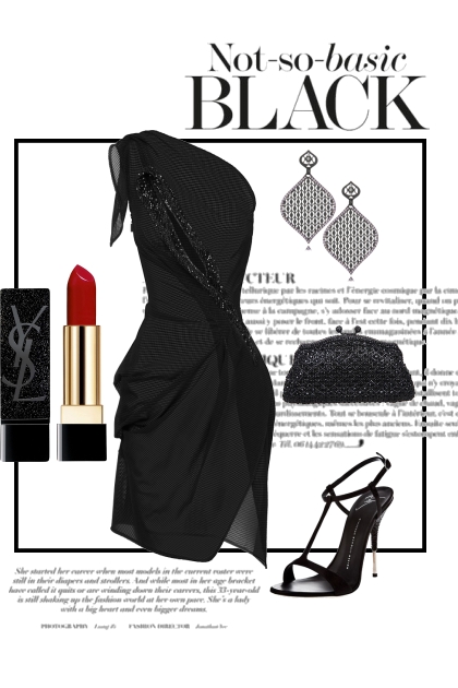 The Not So Basic Black- Combinazione di moda