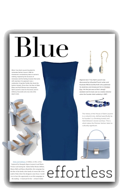 Lady In Blue- combinação de moda