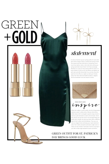 Green & Gold- Modekombination