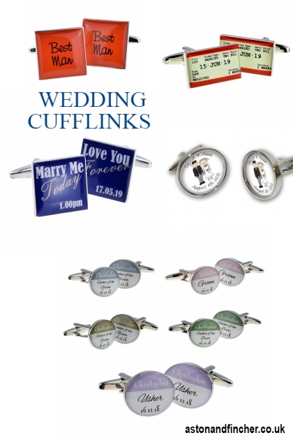 Wedding Cufflinks at Ashton and Finch- Combinazione di moda