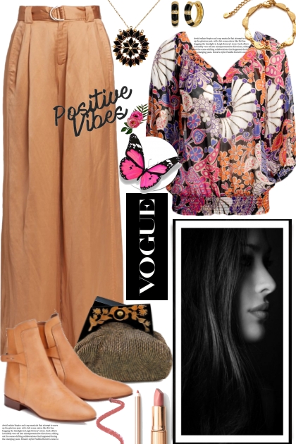 POSITIVE VIBES- Combinazione di moda