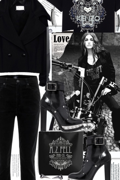 LOVE BIKER STYLE- Fashion set