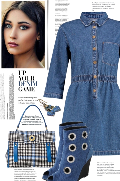 UP YOUR DENIM GAME- Fashion set