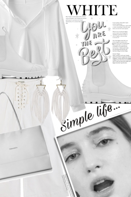 WHITE YOU ARE THE BEST- Fashion set