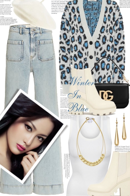 WINTER  In  Blue- Combinazione di moda