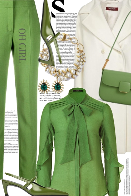 MARCH IS FOR THE COLOR GREEN- Fashion set