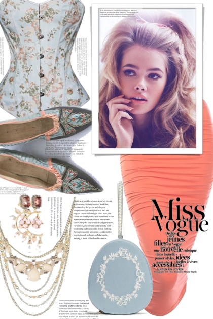 PEACH AND BLUE --25--