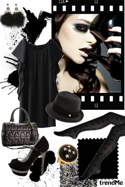 Paint it Black- Combinazione di moda