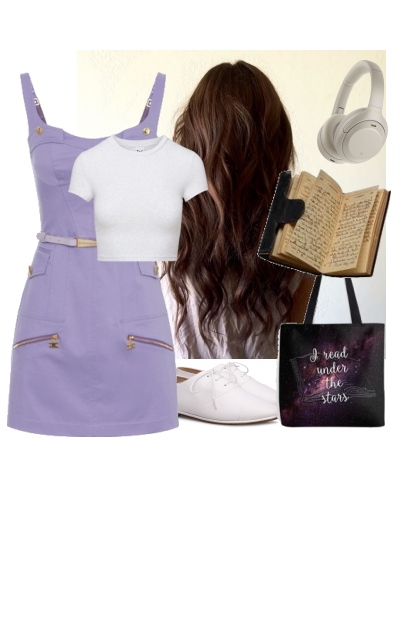 Purple reader- Combinazione di moda