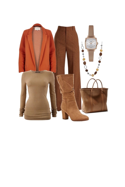 Autumn brown- combinação de moda