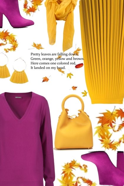 Magenta Mustard- Fashion set