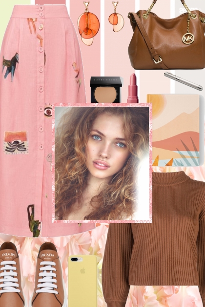 Spring 2022 - Grapefruit Skirt &amp; Choco Sweater