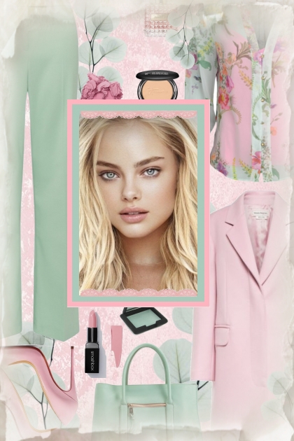 Spring Work 2023 - Pink & Mint Pastels- Fashion set
