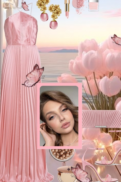 Spring Romance 2024 - Pink Tulip Sunset- combinação de moda