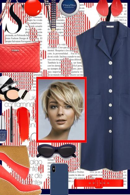 Summer Vacation 2025 - Coral Red &amp; Navy Blue