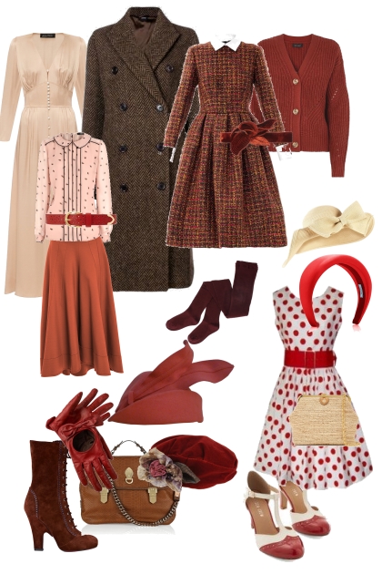 Капсула 1940-е Ретро - combinação de moda