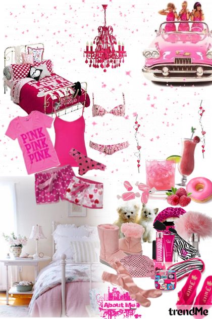 pinky sleepover- Fashion set
