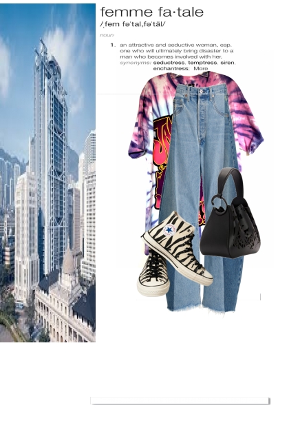 Spring city style- Combinazione di moda