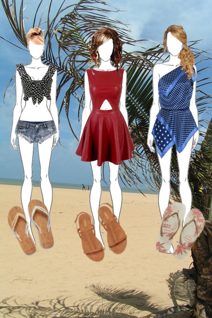 Girls Beach Day- combinação de moda