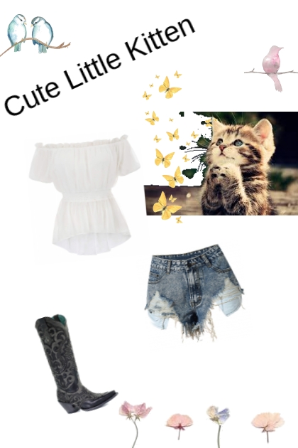 Cute Little Kitten- Combinazione di moda