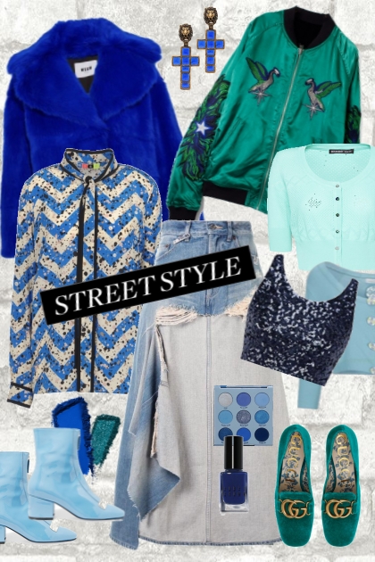 Street Style - Shades of Blue