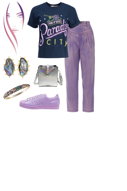 Loving Purple- Combinazione di moda