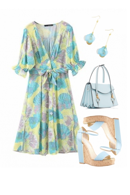 Sea Green and Blue- Fashion set