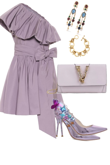 Purple and Gold- Fashion set