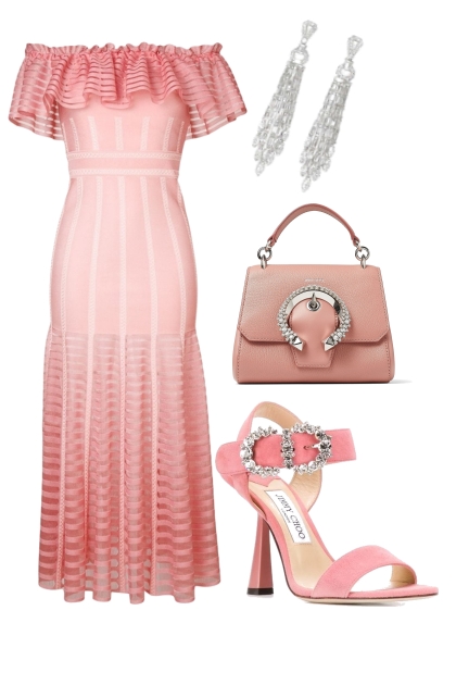 Pink and Diamonds- combinação de moda