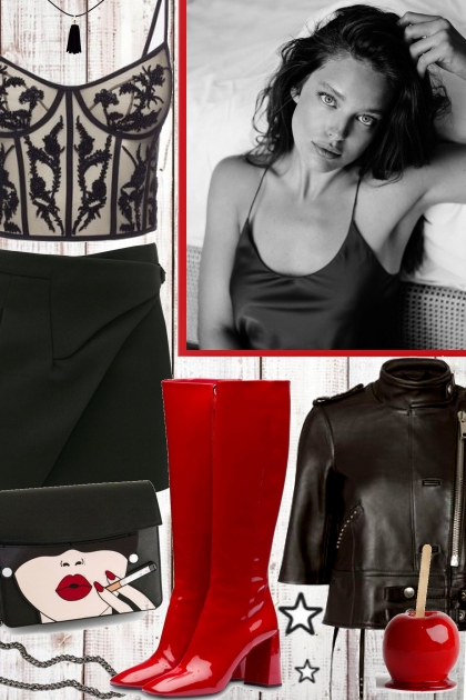 Black & Red- Combinazione di moda