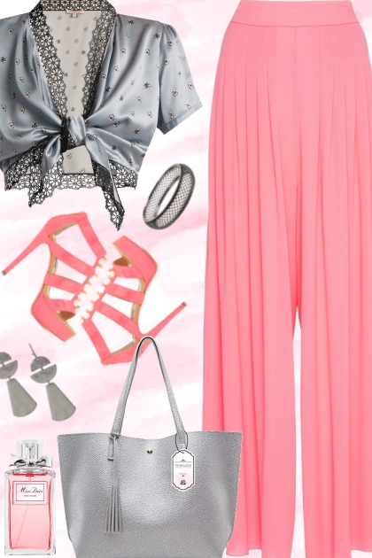 Pink & Gray- Fashion set