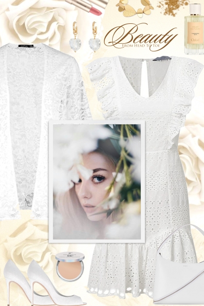 White Flowers- Fashion set