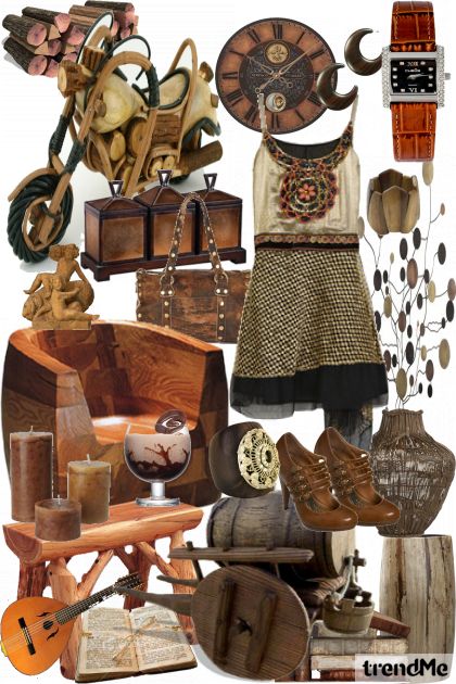 Almost everything is - wooden- Fashion set
